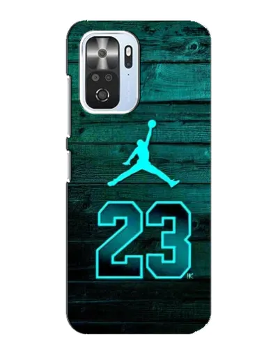 Чехол для Xiaomi POCO F3 с картинкой «Jordan Cyan 23»