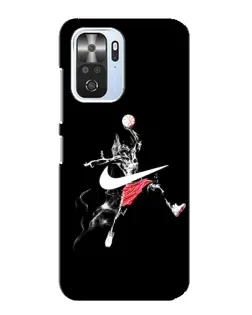 Чехол для Xiaomi POCO F3 с картинкой «Jordan Jumpman»