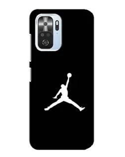 Чехол для Xiaomi POCO F3 с картинкой «Jordan Silhouette»