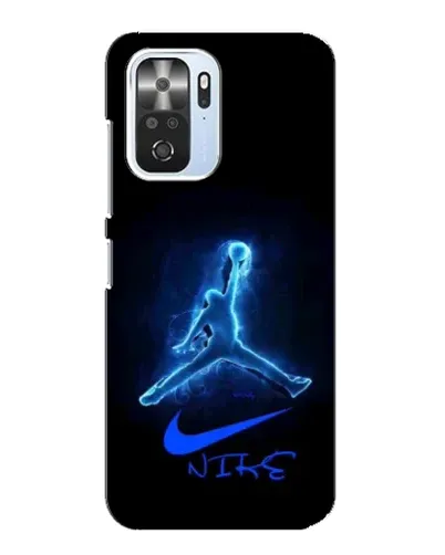 Чехол для Xiaomi POCO F3 с картинкой «Jordan Neon Blue»