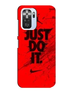 Чехол для Xiaomi POCO F3 с картинкой «Nike Just Do It»