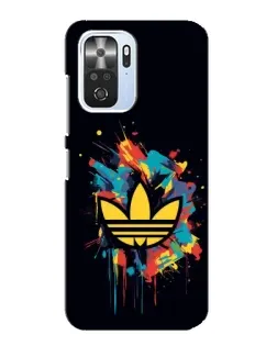 Чехол для Xiaomi POCO F3 с картинкой «Adidas Splash»