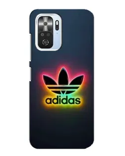 Чехол для Xiaomi POCO F3 с картинкой «Неоновый Adidas»
