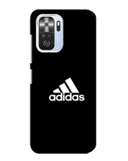 Чехол для Xiaomi POCO F3 с картинкой «Черная классика Adidas»