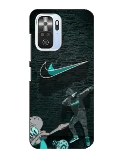 Чехол для Xiaomi POCO F3 с картинкой «Спортивный арт Nike»