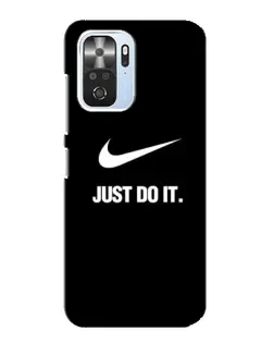 Чехол для Xiaomi POCO F3 с картинкой «Классический принт Nike»
