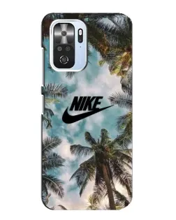 Чехол для Xiaomi POCO F3 с картинкой «Тропический принт Nike» Чехол для Xiaomi POCO F3 с картинкой «Тропический принт Nike»