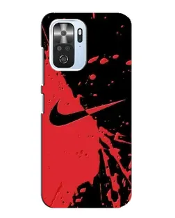 Чехол для Xiaomi POCO F3 с картинкой «Красные брызги Nike» Чехол для Xiaomi POCO F3 с картинкой «Красные брызги Nike»