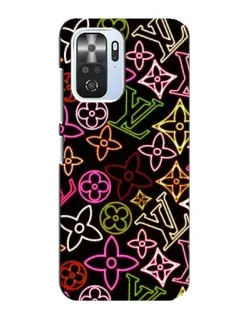Чехол для Xiaomi POCO F3 с картинкой «Неоновый микс Nike»
