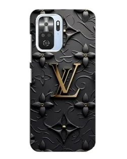 Чехол для Xiaomi POCO F3 с картинкой «Кожаная текстура LV»