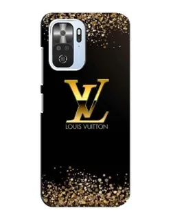 Чехол для Xiaomi POCO F3 с картинкой «LV — золотые искры»