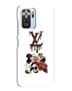 Чехол для Xiaomi POCO F3 с картинкой «LV и Микки Маус»