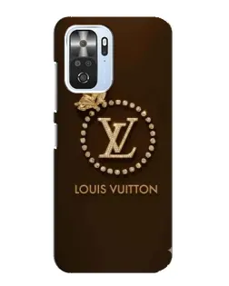 Чехол для Xiaomi POCO F3 с картинкой «LV — золотая печать»