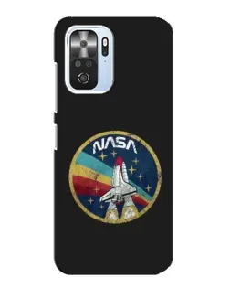 Чехол для Xiaomi POCO F3 с картинкой «NASA — эмблема миссии»