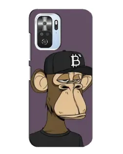 Чехол для Xiaomi POCO F3 с картинкой «Bored Ape в кепке»