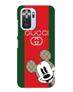Чехол для Xiaomi POCO F3 с картинкой «Gucci — полосы и Микки» Чехол для Xiaomi POCO F3 с картинкой «Gucci — полосы и Микки»
