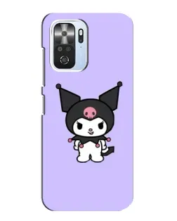 Чехол для Xiaomi POCO F3 с картинкой «Kuromi — нежный фиолетовый»