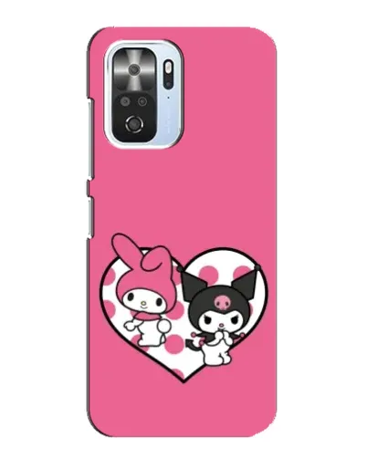 Чехол для Xiaomi POCO F3 с картинкой «Kuromi и My Melody» Чехол для Xiaomi POCO F3 с картинкой «Kuromi и My Melody»