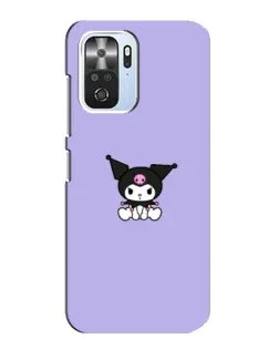 Чехол для Xiaomi POCO F3 с картинкой «Kuromi — фиолетовый минимализм»