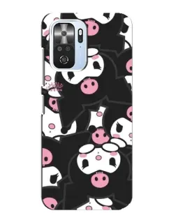 Чехол для Xiaomi POCO F3 с картинкой «Паттерн голов Куроми»
