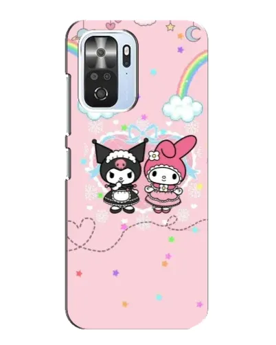 Чехол для Xiaomi POCO F3 с картинкой «My Melody и Kuromi» Чехол для Xiaomi POCO F3 с картинкой «My Melody и Kuromi»