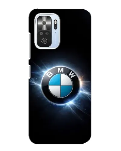 Чехол для Xiaomi POCO F3 с картинкой «BMW — неоновое сияние»