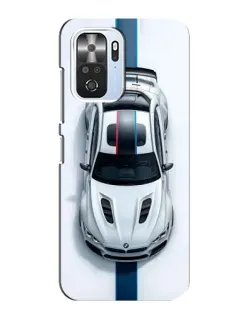 Чехол для Xiaomi POCO F3 с картинкой «Вид сверху — BMW M»