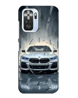 Чехол для Xiaomi POCO F3 с картинкой «BMW в свете фар»
