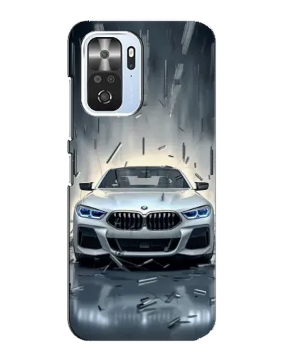 Чехол для Xiaomi POCO F3 с картинкой «BMW в свете фар»