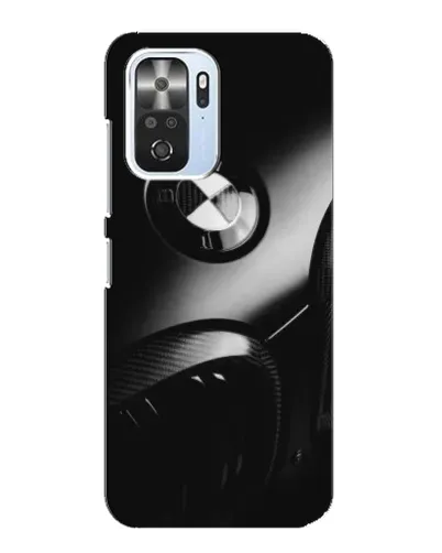 Чехол для Xiaomi POCO F3 с картинкой «Эмблема BMW — макро»