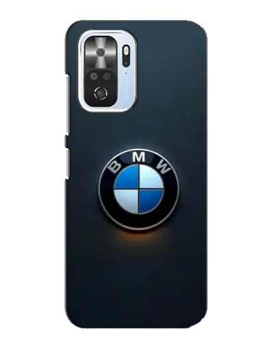 Чехол для Xiaomi POCO F3 с картинкой «Логотип BMW — минимализм»
