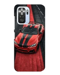 Чехол для Xiaomi POCO F3 с картинкой «BMW на красной дорожке»