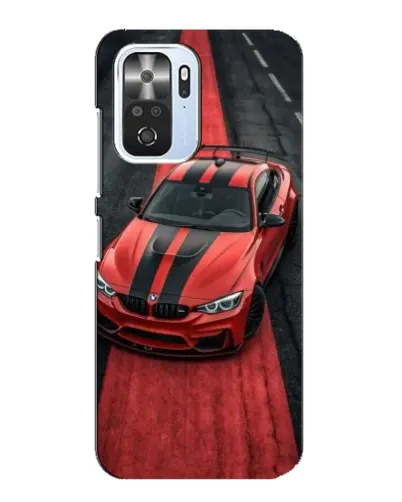 Чехол для Xiaomi POCO F3 с картинкой «BMW на красной дорожке»