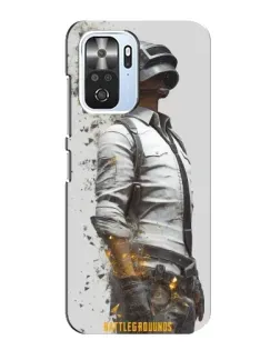 Чехол для Xiaomi POCO F3 с картинкой «PUBG — боец в пыли»