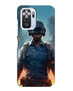 Чехол для Xiaomi POCO F3 с картинкой «PUBG — реалистичный герой»