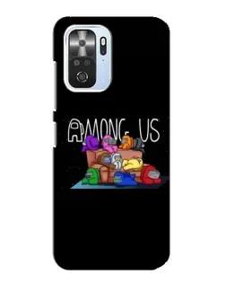 Чехол для Xiaomi POCO F3 с картинкой «Логотип Among Us»