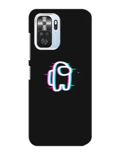 Чехол для Xiaomi POCO F3 с картинкой «Among Us неон»