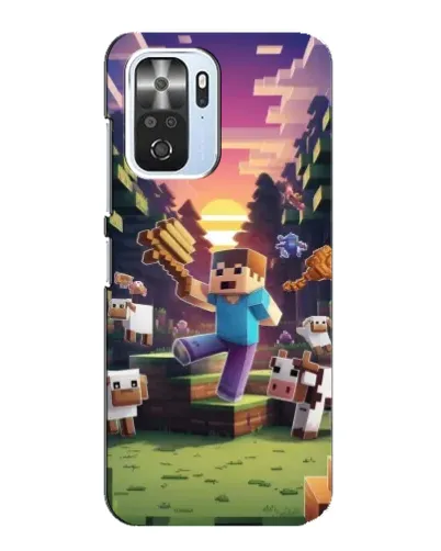 Чехол для Xiaomi POCO F3 с картинкой «Стив на ферме» Чехол для Xiaomi POCO F3 с картинкой «Стив на ферме»