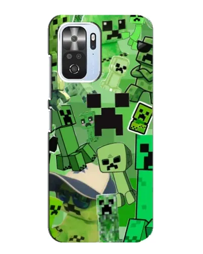 Чехол для Xiaomi POCO F3 с картинкой «Криперы Minecraft» Чехол для Xiaomi POCO F3 с картинкой «Криперы Minecraft»