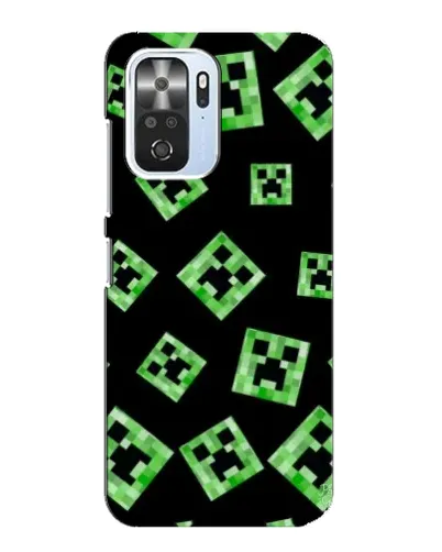 Чехол для Xiaomi POCO F3 с картинкой «Паттерн с криперами» Чехол для Xiaomi POCO F3 с картинкой «Паттерн с криперами»