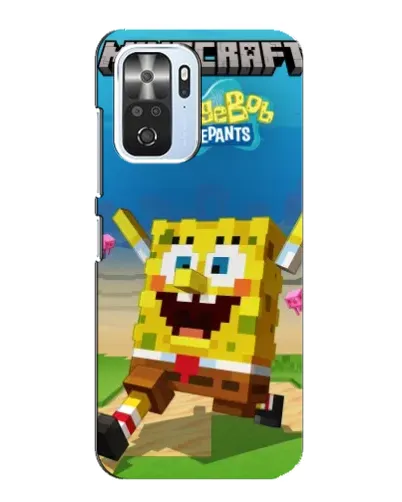 Чехол для Xiaomi POCO F3 с картинкой «Губка Боб Minecraft» Чехол для Xiaomi POCO F3 с картинкой «Губка Боб Minecraft»