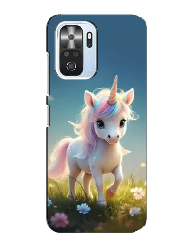Чехол для Xiaomi POCO F3 с картинкой «Единорог на поляне»