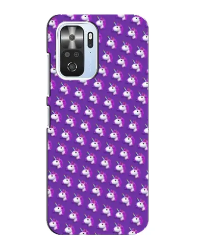 Чехол для Xiaomi POCO F3 с картинкой «Единороги на фиолетовом»