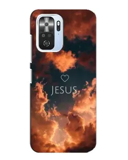 Чехол для Xiaomi POCO F3 с картинкой «Сияние Имени Jesus»