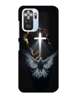 Чехол для Xiaomi POCO F3 с картинкой «Голубь и Свет»