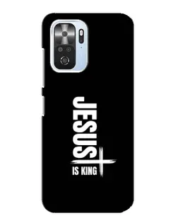 Чехол для Xiaomi POCO F3 с картинкой «Вертикаль веры Jesus»