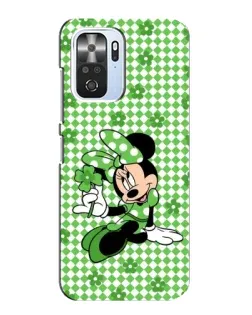 Чехол для Xiaomi POCO F3 с картинкой «Mickey в клетку»
