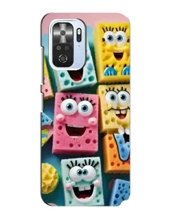 Чехол для Xiaomi POCO F3 с картинкой «Цветные губки»