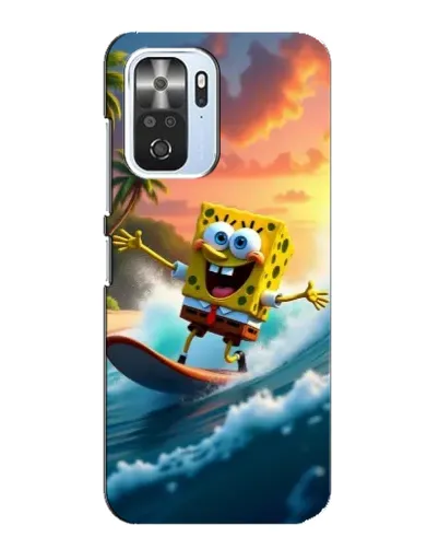 Чехол для Xiaomi POCO F3 с картинкой «Губка Боб серфингист» Чехол для Xiaomi POCO F3 с картинкой «Губка Боб серфингист»
