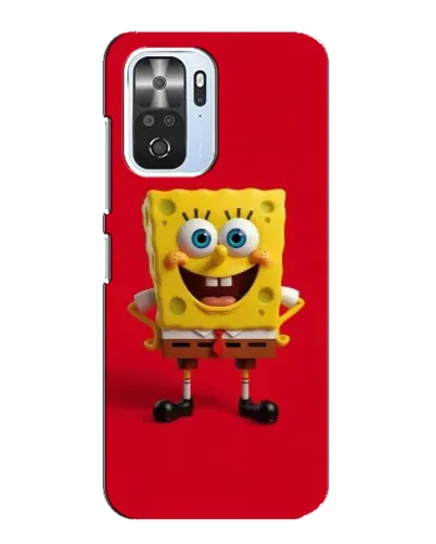 Чехол для Xiaomi POCO F3 с картинкой «Спанч Боб на красном» Чехол для Xiaomi POCO F3 с картинкой «Спанч Боб на красном»